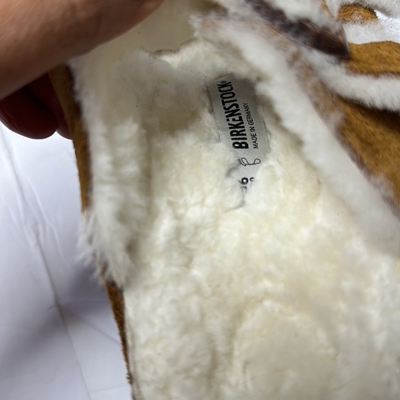 Birkenstock Arizona Shearling suede sandals - Picture 9 of 12